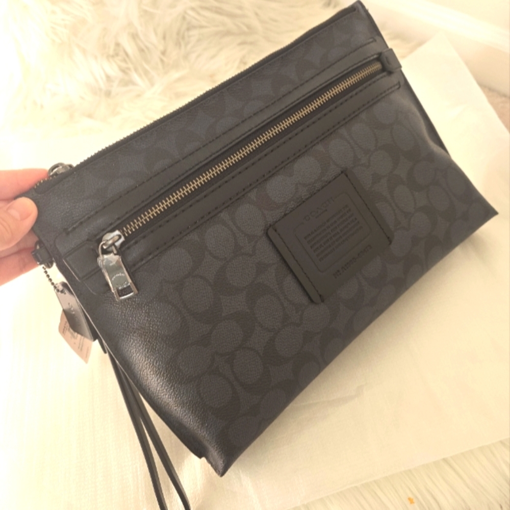 Coach 69473 Academy Pouch In Signature Canvas